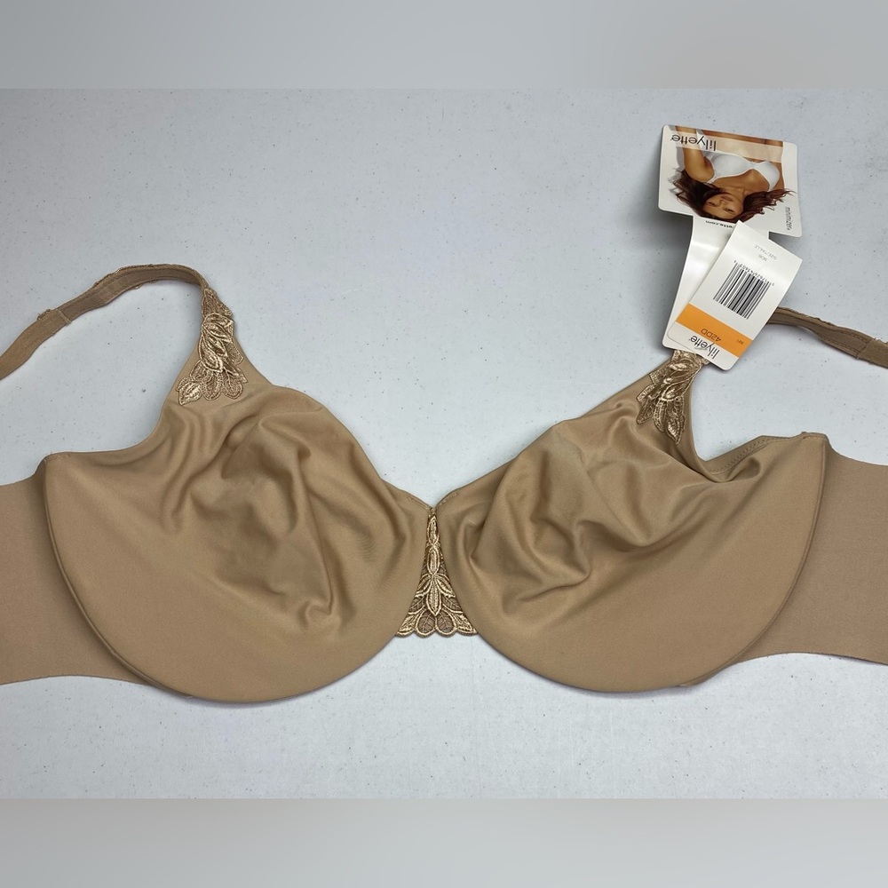 NWT Lilyette TAN Unlined Underwire Minimizer, 42DD*P1028